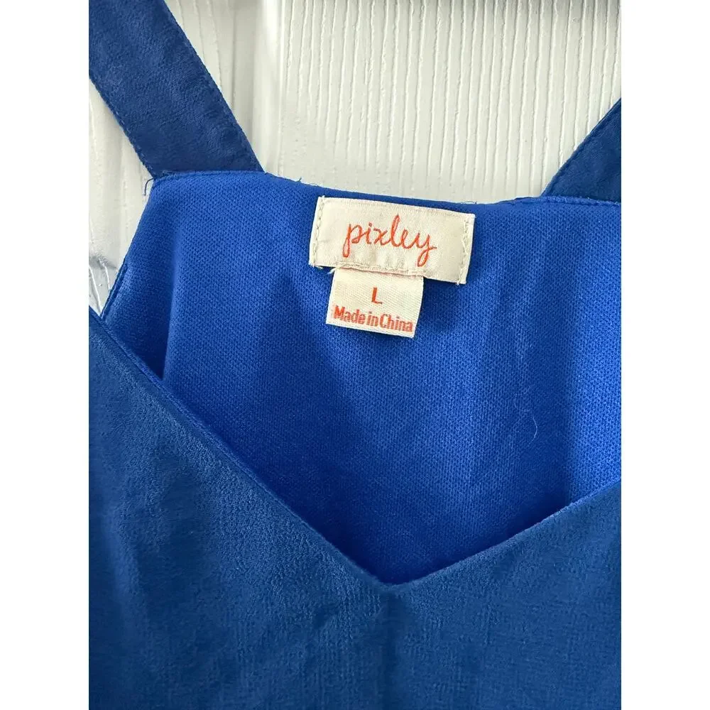 Blue Top By Pixley Size Large - Picture 4 of 7